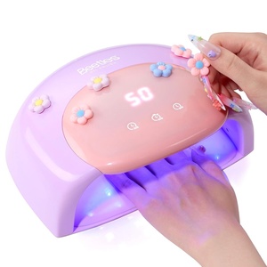 Beetles UV Nail Lamp – LED Nail Lamp with 3 Timer 30/60/120s UV Light for Gel Nails Smart Sensor Nails Dryer for Fast Curing Gel Polish Top Coat and Base Coat, DIY Salon Manicure Art Tools, Pink(Z-UV Nail Lamp for Hands & Feet Candy Purple)