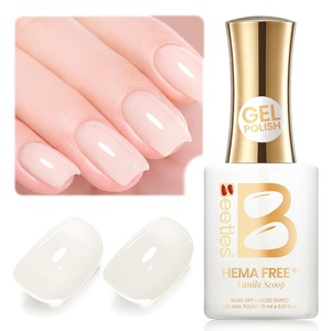 Beetles Yellow Gel Polish – Lemon Chiffon 15ML/0.51Fl Oz, Pastel Yellow Gel Nail Polish, Soak Off UV LED Lamp Nails Art, Long-Lasting Manicure Salon DIY Home Bright Summer Nails(A – Sheer White | Vanilla Scoop)