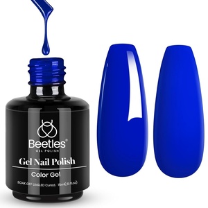 Beetles Yellow Gel Polish – Lemon Chiffon 15ML/0.51Fl Oz, Pastel Yellow Gel Nail Polish, Soak Off UV LED Lamp Nails Art, Long-Lasting Manicure Salon DIY Home Bright Summer Nails(D – Creme Blue | Sapphire Love)