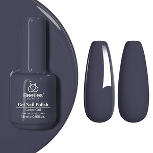 Beetles Yellow Gel Polish – Lemon Chiffon 15ML/0.51Fl Oz, Pastel Yellow Gel Nail Polish, Soak Off UV LED Lamp Nails Art, Long-Lasting Manicure Salon DIY Home Bright Summer Nails(N – Creme Grey | Crown Blue)