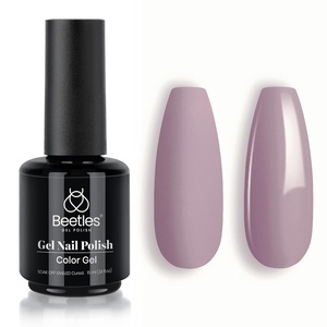 Beetles Yellow Gel Polish – Lemon Chiffon 15ML/0.51Fl Oz, Pastel Yellow Gel Nail Polish, Soak Off UV LED Lamp Nails Art, Long-Lasting Manicure Salon DIY Home Bright Summer Nails(J – Creme Purple | Angelina Purple)