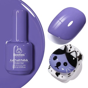 Beetles Yellow Gel Polish – Lemon Chiffon 15ML/0.51Fl Oz, Pastel Yellow Gel Nail Polish, Soak Off UV LED Lamp Nails Art, Long-Lasting Manicure Salon DIY Home Bright Summer Nails(J – Creme Purple | Perivinkle)