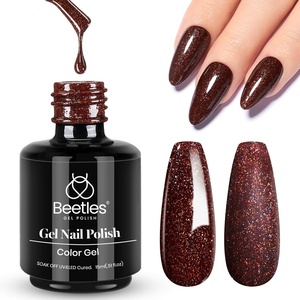 Beetles Yellow Gel Polish – Lemon Chiffon 15ML/0.51Fl Oz, Pastel Yellow Gel Nail Polish, Soak Off UV LED Lamp Nails Art, Long-Lasting Manicure Salon DIY Home Bright Summer Nails(I – Shimmery Brown | Jazz Club)