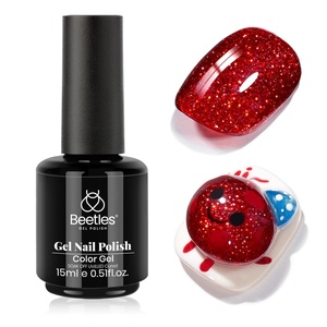 Beetles Yellow Gel Polish – Lemon Chiffon 15ML/0.51Fl Oz, Pastel Yellow Gel Nail Polish, Soak Off UV LED Lamp Nails Art, Long-Lasting Manicure Salon DIY Home Bright Summer Nails(C – Shimmery Red | Berry Wine)