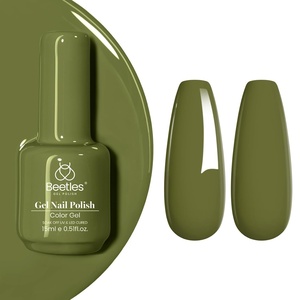 Beetles Yellow Gel Polish – Lemon Chiffon 15ML/0.51Fl Oz, Pastel Yellow Gel Nail Polish, Soak Off UV LED Lamp Nails Art, Long-Lasting Manicure Salon DIY Home Bright Summer Nails(H – Creme Green | Moss Green)