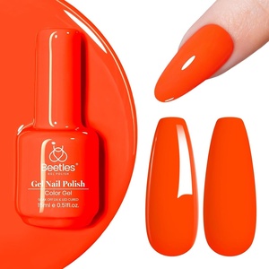 Beetles Yellow Gel Polish – Lemon Chiffon 15ML/0.51Fl Oz, Pastel Yellow Gel Nail Polish, Soak Off UV LED Lamp Nails Art, Long-Lasting Manicure Salon DIY Home Bright Summer Nails(M – Creme Orange | Bright Orange)