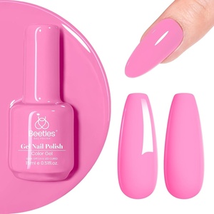 Beetles Yellow Gel Polish – Lemon Chiffon 15ML/0.51Fl Oz, Pastel Yellow Gel Nail Polish, Soak Off UV LED Lamp Nails Art, Long-Lasting Manicure Salon DIY Home Bright Summer Nails(B – Creme Pink | Soft Pink)
