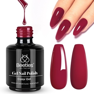 Beetles Yellow Gel Polish – Lemon Chiffon 15ML/0.51Fl Oz, Pastel Yellow Gel Nail Polish, Soak Off UV LED Lamp Nails Art, Long-Lasting Manicure Salon DIY Home Bright Summer Nails(C – Creme Red | Formula Red)