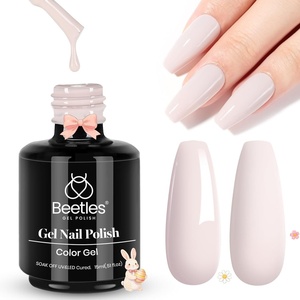 Beetles Yellow Gel Polish – Lemon Chiffon 15ML/0.51Fl Oz, Pastel Yellow Gel Nail Polish, Soak Off UV LED Lamp Nails Art, Long-Lasting Manicure Salon DIY Home Bright Summer Nails(E – Creme Nude | Stone Beige)