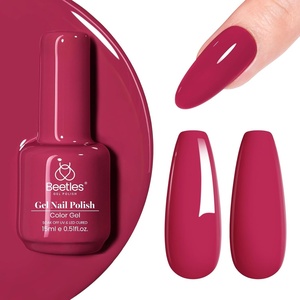 Beetles Yellow Gel Polish – Lemon Chiffon 15ML/0.51Fl Oz, Pastel Yellow Gel Nail Polish, Soak Off UV LED Lamp Nails Art, Long-Lasting Manicure Salon DIY Home Bright Summer Nails(B – Creme Pink | Viva Magenta)
