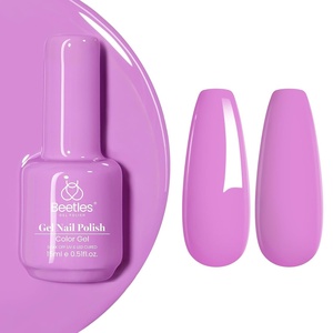 Beetles Yellow Gel Polish – Lemon Chiffon 15ML/0.51Fl Oz, Pastel Yellow Gel Nail Polish, Soak Off UV LED Lamp Nails Art, Long-Lasting Manicure Salon DIY Home Bright Summer Nails(J – Creme Purple | Purple Garden Stroll)