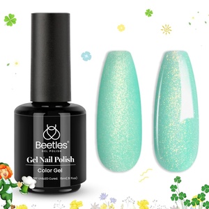 Beetles Yellow Gel Polish – Lemon Chiffon 15ML/0.51Fl Oz, Pastel Yellow Gel Nail Polish, Soak Off UV LED Lamp Nails Art, Long-Lasting Manicure Salon DIY Home Bright Summer Nails(Mermaid Turquoise)