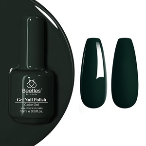 Beetles Yellow Gel Polish – Lemon Chiffon 15ML/0.51Fl Oz, Pastel Yellow Gel Nail Polish, Soak Off UV LED Lamp Nails Art, Long-Lasting Manicure Salon DIY Home Bright Summer Nails(Forest Green)