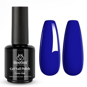 Beetles Yellow Gel Polish – Lemon Chiffon 15ML/0.51Fl Oz, Pastel Yellow Gel Nail Polish, Soak Off UV LED Lamp Nails Art, Long-Lasting Manicure Salon DIY Home Bright Summer Nails(Sapphire Love)