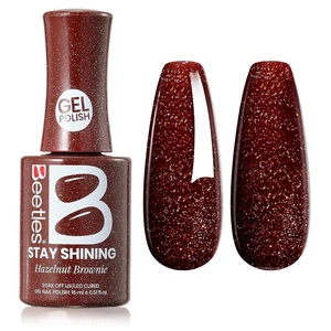 Beetles Yellow Gel Polish – Lemon Chiffon 15ML/0.51Fl Oz, Pastel Yellow Gel Nail Polish, Soak Off UV LED Lamp Nails Art, Long-Lasting Manicure Salon DIY Home Bright Summer Nails(C – Shimmery Red | Hazelnut Brownie)