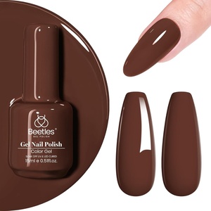 Beetles Yellow Gel Polish – Lemon Chiffon 15ML/0.51Fl Oz, Pastel Yellow Gel Nail Polish, Soak Off UV LED Lamp Nails Art, Long-Lasting Manicure Salon DIY Home Bright Summer Nails(I – Creme Brown | Coffee o’ Clock)