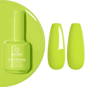 Beetles Yellow Gel Polish – Lemon Chiffon 15ML/0.51Fl Oz, Pastel Yellow Gel Nail Polish, Soak Off UV LED Lamp Nails Art, Long-Lasting Manicure Salon DIY Home Bright Summer Nails(H – Creme Green | Fresh Greenery)