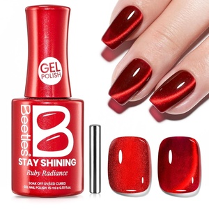 Beetles Yellow Gel Polish – Lemon Chiffon 15ML/0.51Fl Oz, Pastel Yellow Gel Nail Polish, Soak Off UV LED Lamp Nails Art, Long-Lasting Manicure Salon DIY Home Bright Summer Nails(C – Velvet Red | Ruby Radiance)