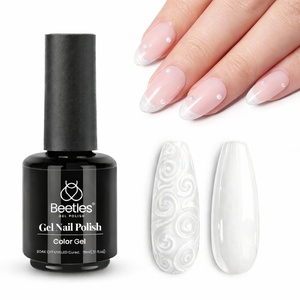 Beetles Yellow Gel Polish – Lemon Chiffon 15ML/0.51Fl Oz, Pastel Yellow Gel Nail Polish, Soak Off UV LED Lamp Nails Art, Long-Lasting Manicure Salon DIY Home Bright Summer Nails(Nacre Shell)