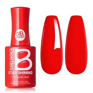 Beetles Yellow Gel Polish – Lemon Chiffon 15ML/0.51Fl Oz, Pastel Yellow Gel Nail Polish, Soak Off UV LED Lamp Nails Art, Long-Lasting Manicure Salon DIY Home Bright Summer Nails(C – Creme Red | Cinematic Red)