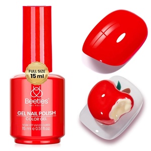 Beetles Yellow Gel Polish – Lemon Chiffon 15ML/0.51Fl Oz, Pastel Yellow Gel Nail Polish, Soak Off UV LED Lamp Nails Art, Long-Lasting Manicure Salon DIY Home Bright Summer Nails(C – Creme Red | Heatwave)