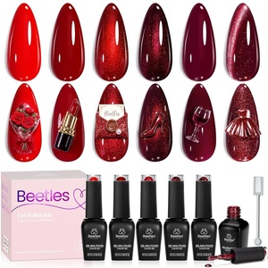 Beetles Yellow Gel Polish Set – Lemon Whisper Collecion, Butter Pastel Light Bright Yellow Gel Polish Set Colors UV LED Soak Off Nail for Manicure(Gala Rouge)