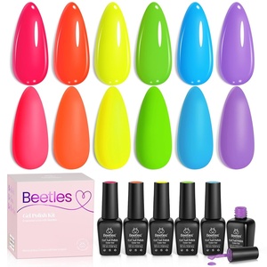 Beetles Yellow Gel Polish Set – Lemon Whisper Collecion, Butter Pastel Light Bright Yellow Gel Polish Set Colors UV LED Soak Off Nail for Manicure(Rainbow Kingdom)