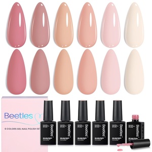 Beetles Yellow Gel Polish Set – Lemon Whisper Collecion, Butter Pastel Light Bright Yellow Gel Polish Set Colors UV LED Soak Off Nail for Manicure(Vanilla Cloud)