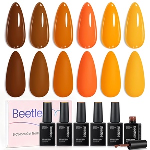 Beetles Yellow Gel Polish Set – Lemon Whisper Collecion, Butter Pastel Light Bright Yellow Gel Polish Set Colors UV LED Soak Off Nail for Manicure(Wearable Pop)