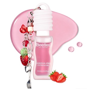 beetles Gel Polish 2Pcs 15ml No Wipe Top Coat Gel Nail Polish High Gloss Shiny Long-Lasting Clear Gel Top Coat, Soak Off Nail Lamp, Summer Nails Home DIY Manicure and Nail Salon Gifts for Women(0-7 Cuticle Oil for Nails 9ml)