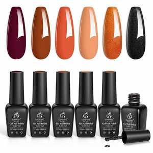 beetles Gel Polish Moonlit Mist Cat Eye Gel Nail Polish Set – 6 Colors Blue Glitter Gel Nail Kit, Jelly Sheer Magnetic Shine Soak Off UV Gel for Salon DIY Manicure Gift for Women(0-0-0-Autumn Leaves)