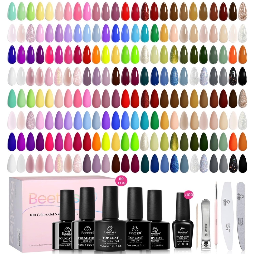 image:imageBeetles 69 Pcs Gel Nail Polish Kit with U V Light  35 Colors Gel Polish Nail Kit with with Base amp Glossy Top Coat Soak Off DIY Salon Beginnerfriendly Manicure Nails Stuff Gifts for WomenInfinite Inspiration