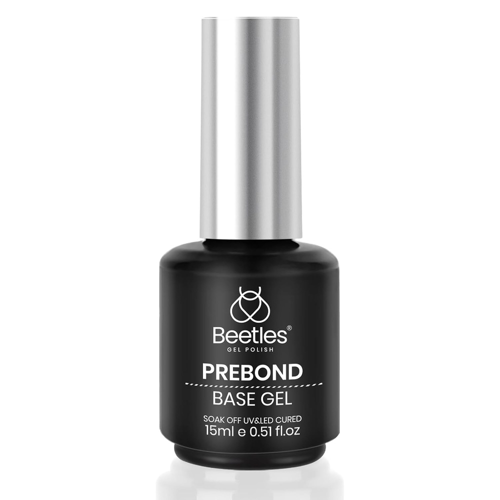 image:imageBeetles Glitter Top Coat Gel Nail Polish 1 Pcs Winter Silver Glitter Gel Top Coat Shiny Reflective No Wipe U V Nail Decoration Nail Art Sparkle Manicure Gifts for WomenPrebond Base Gel