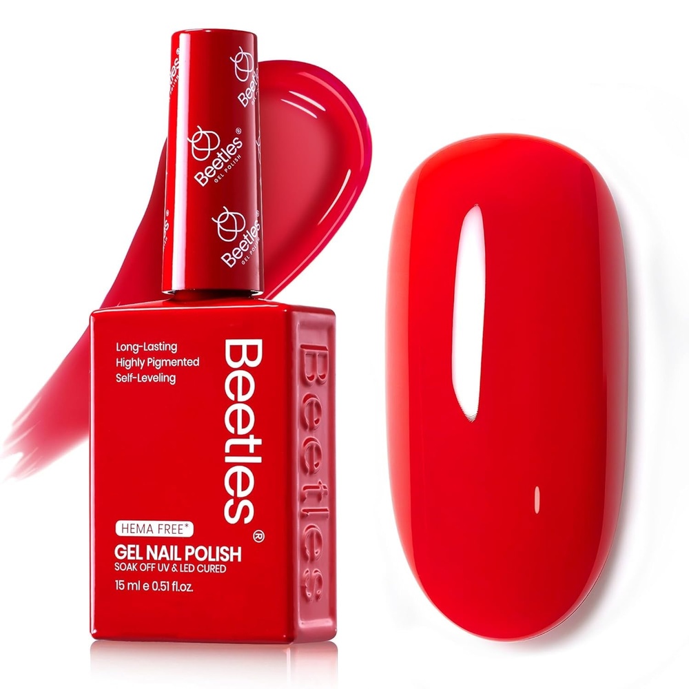 image:imageBeetles Green Teal Gel Nail Polish  HemaFree Turquoise Mint Green Soak Off Gel Polish Island Reverie for DIY Manicure Salon 05OzC  Creme Red  Hemafree Crimsom Harmony
