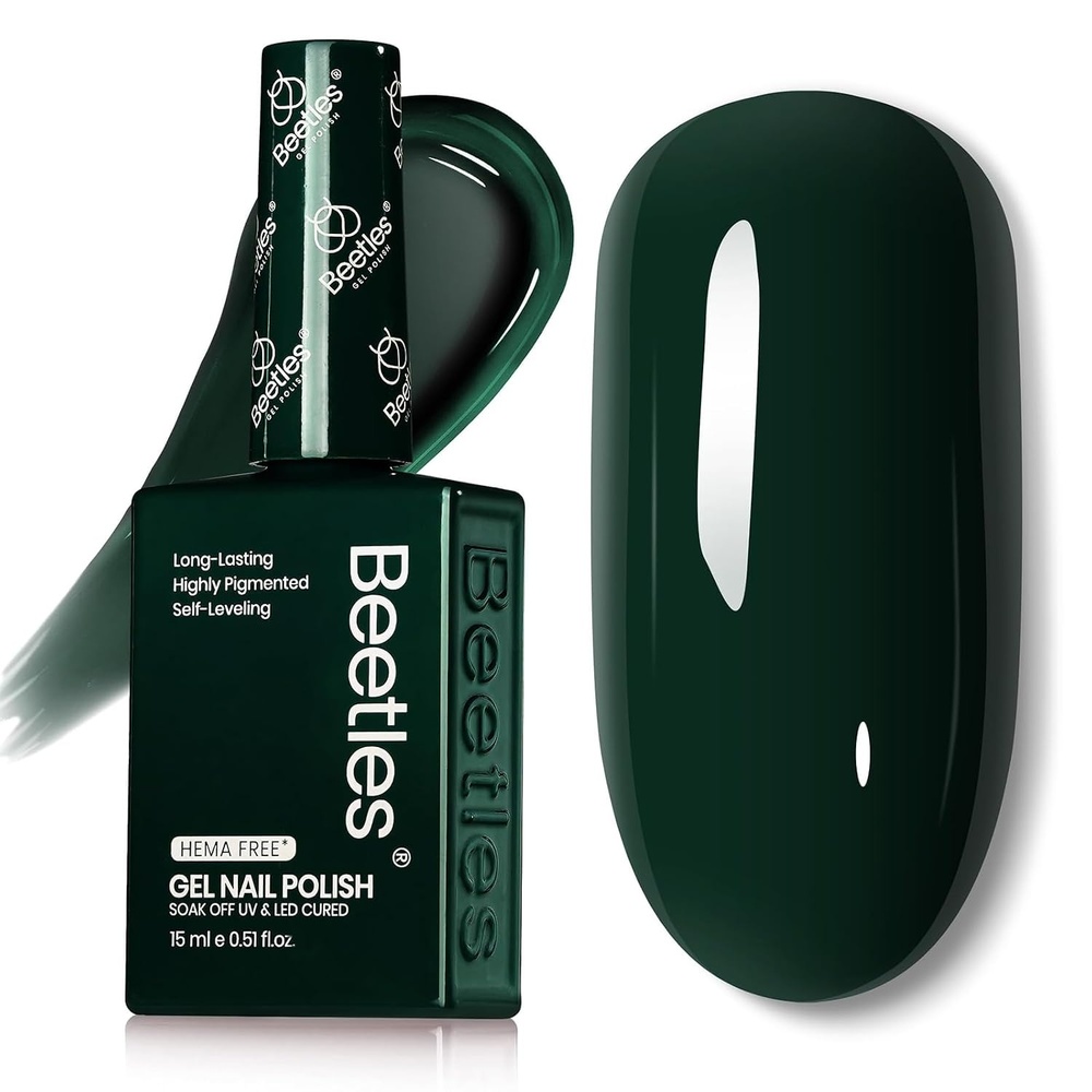 image:imageBeetles Green Teal Gel Nail Polish  HemaFree Turquoise Mint Green Soak Off Gel Polish Island Reverie for DIY Manicure Salon 05OzH  Creme Green  Urban Ivy