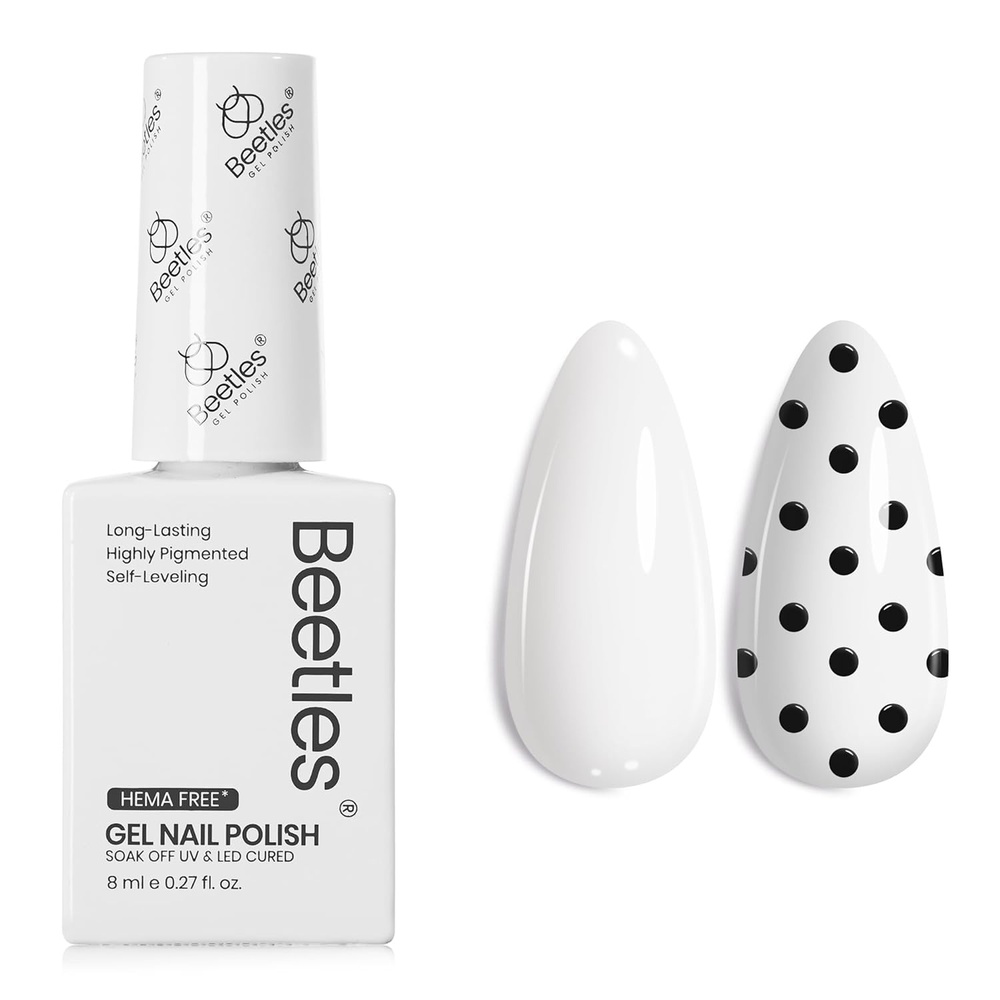 image:imageBeetles Neon Green Gel Nail Polish  Hema Free UV LED Soak Off Green Gel Polish LongLasting Colorful Bottle Day Nails Art Manicure Salon DIYA  Creme White  8ml Square Bottle Collection
