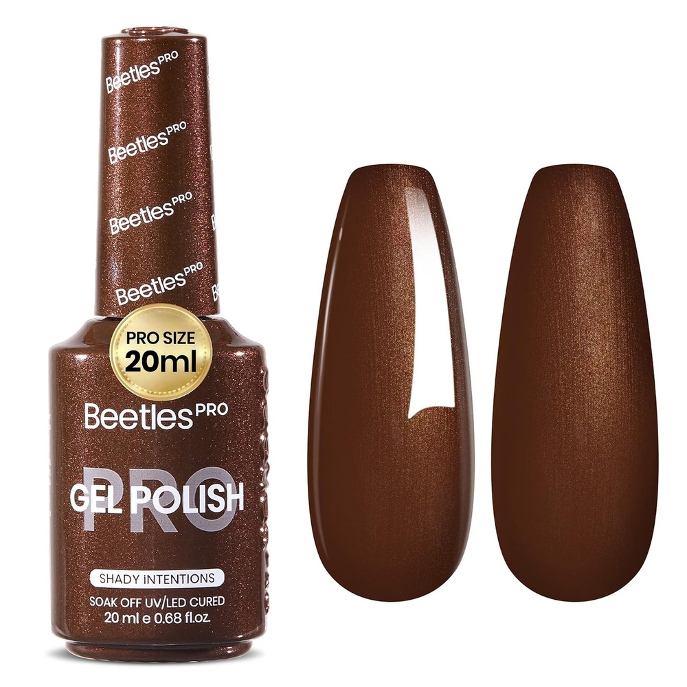 image:imageBeetles PRO White Gel Polish  Craving Calm 20ml French White Gel Polish 4th of July Nails Professional Nail Tech Formula High Pigment Soak Off UV LED Long LastingI  Creme Brown  Shady Intentions