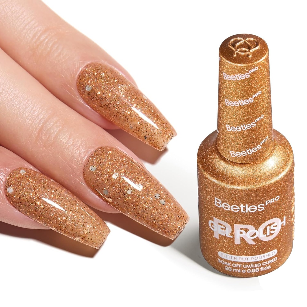 image:imageBeetles PRO White Gel Polish  Craving Calm 20ml French White Gel Polish 4th of July Nails Professional Nail Tech Formula High Pigment Soak Off UV LED Long LastingL  Creme Gold  Bitter but Polished