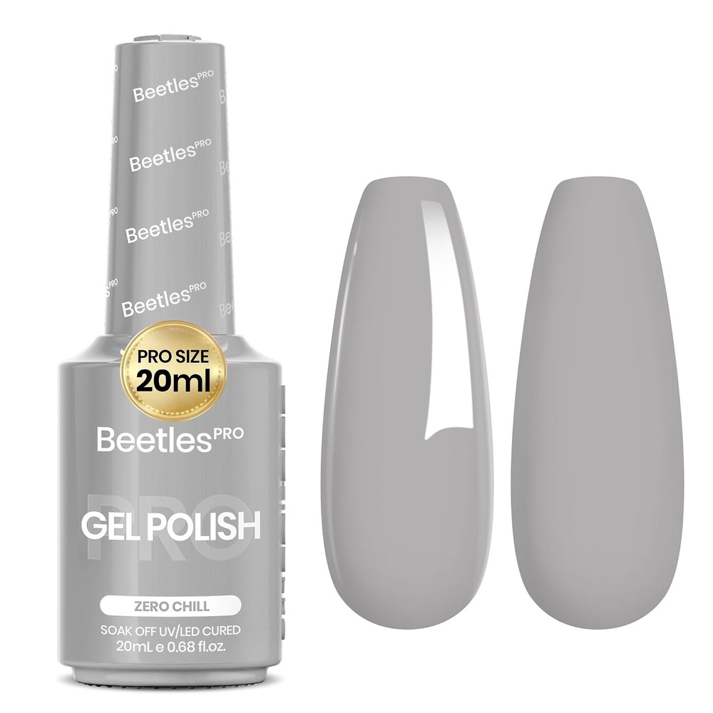image:imageBeetles PRO White Gel Polish  Craving Calm 20ml French White Gel Polish 4th of July Nails Professional Nail Tech Formula High Pigment Soak Off UV LED Long LastingN  Creme Grey  Zero Chill