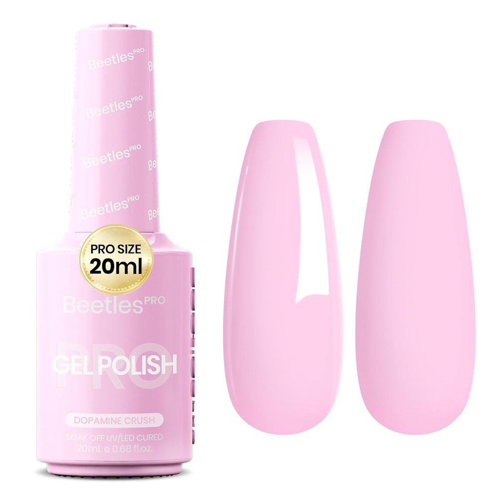 image:imageBeetles PRO White Gel Polish  Craving Calm 20ml French White Gel Polish 4th of July Nails Professional Nail Tech Formula High Pigment Soak Off UV LED Long LastingB  Creme Pink  Dopamine Crush