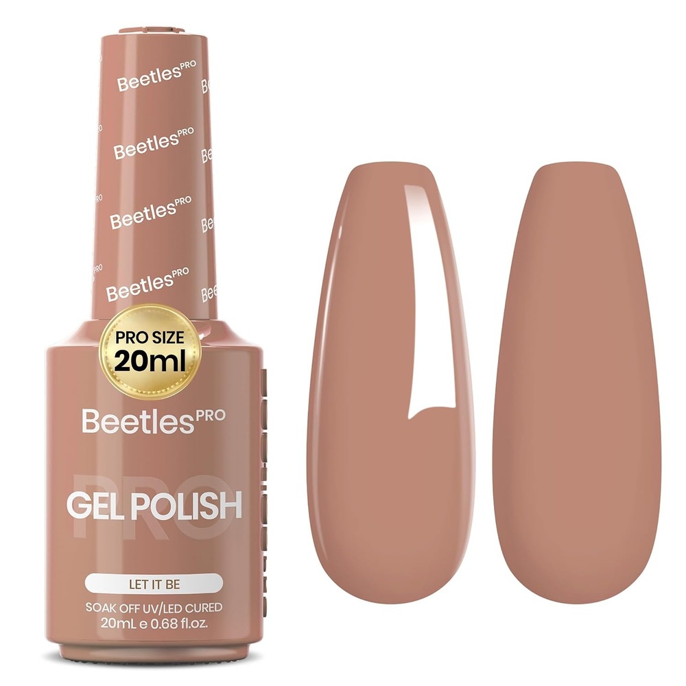 image:imageBeetles PRO White Gel Polish  Craving Calm 20ml French White Gel Polish 4th of July Nails Professional Nail Tech Formula High Pigment Soak Off UV LED Long LastingI  Creme Brown  Let It Be