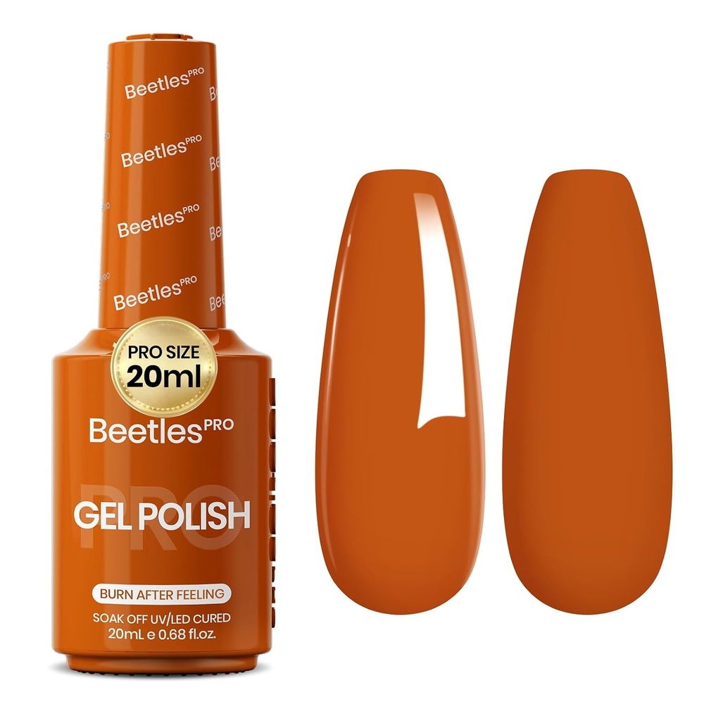 image:imageBeetles PRO White Gel Polish  Craving Calm 20ml French White Gel Polish 4th of July Nails Professional Nail Tech Formula High Pigment Soak Off UV LED Long LastingM  Creme Orange  Burnt Orange