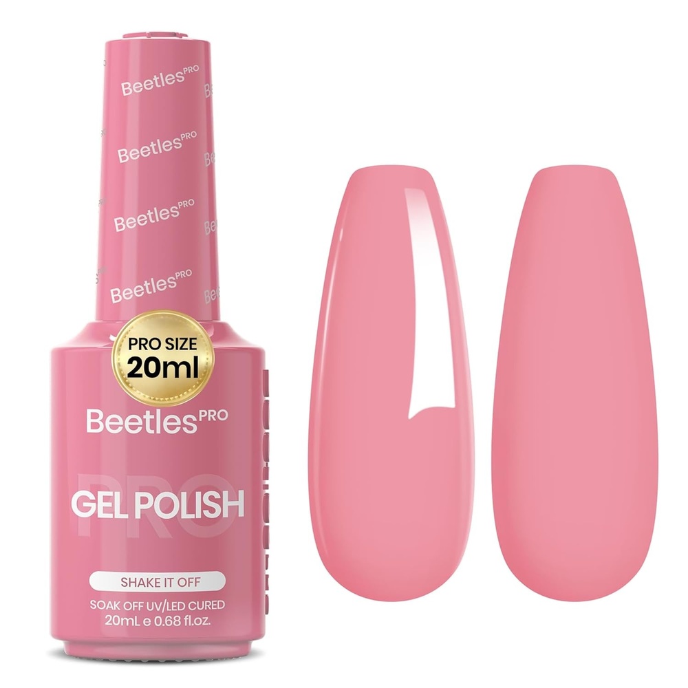 image:imageBeetles PRO White Gel Polish  Craving Calm 20ml French White Gel Polish 4th of July Nails Professional Nail Tech Formula High Pigment Soak Off UV LED Long LastingB  Creme Pink  Shake If Off