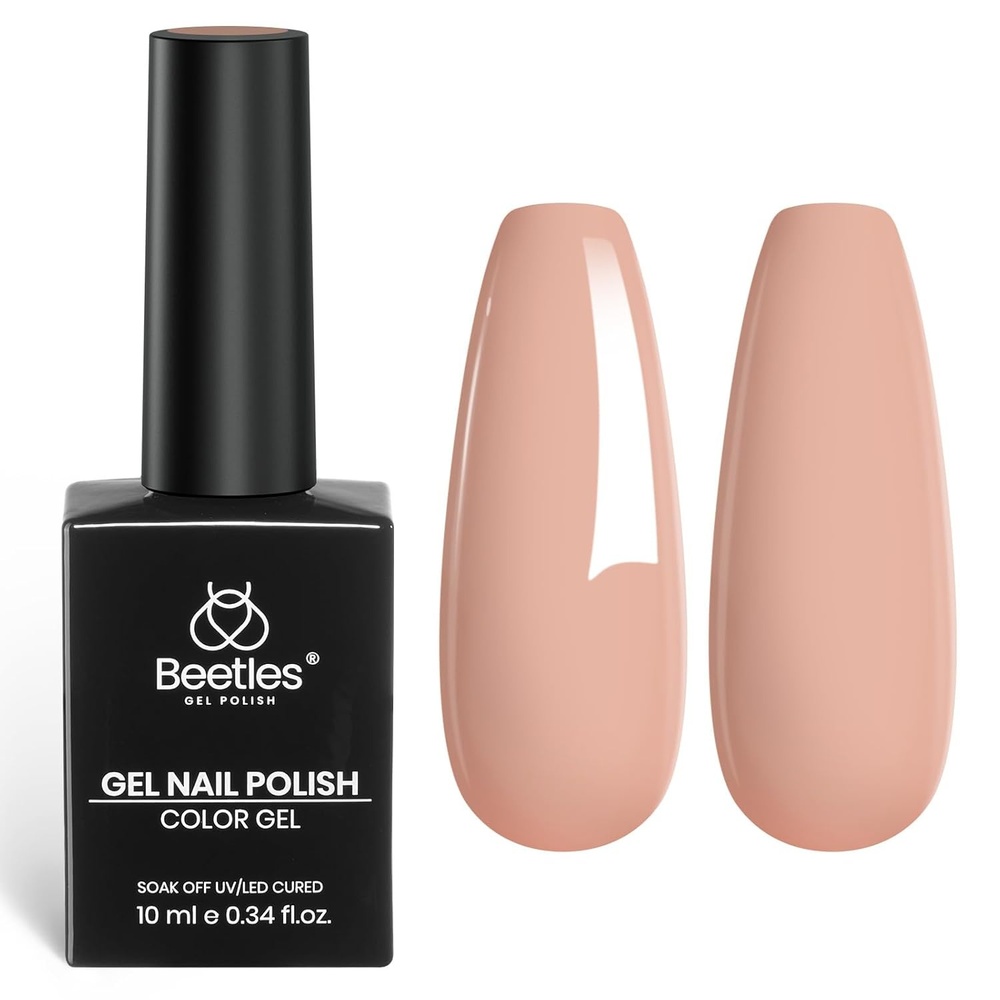 image:imageBeetles Red Gel Nail Polish  10ml Soak Off UV LED Nail Long Lasting Glossy Bright Red Gel Polish for Salon DIY Manicure for WomenI  Creme Brown  Oat Latte