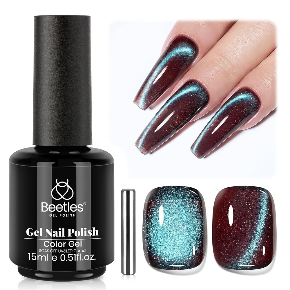 image:imageBeetles White Gel Nail Polish15 ml Shimmer Glitter Milky White Gel Nail Polish Soak Off UVLED Lamp Nail Art Manicure Salon DIY for French Nail Home Gift for Women GirlsI  Velvet Brown  Aurora Mocha