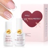 2Pcs Fast Dry Nail Glue & Builder Top Coat Set