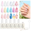 6Pcs Heart Star Reflective Glitter Gel