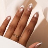 04- Short Almond - Glassy Amber French