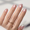 01- Short Square - Glassy Blush French