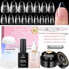 1-1 Almond Short 320pcs (Solid Glue+Remover Kit)